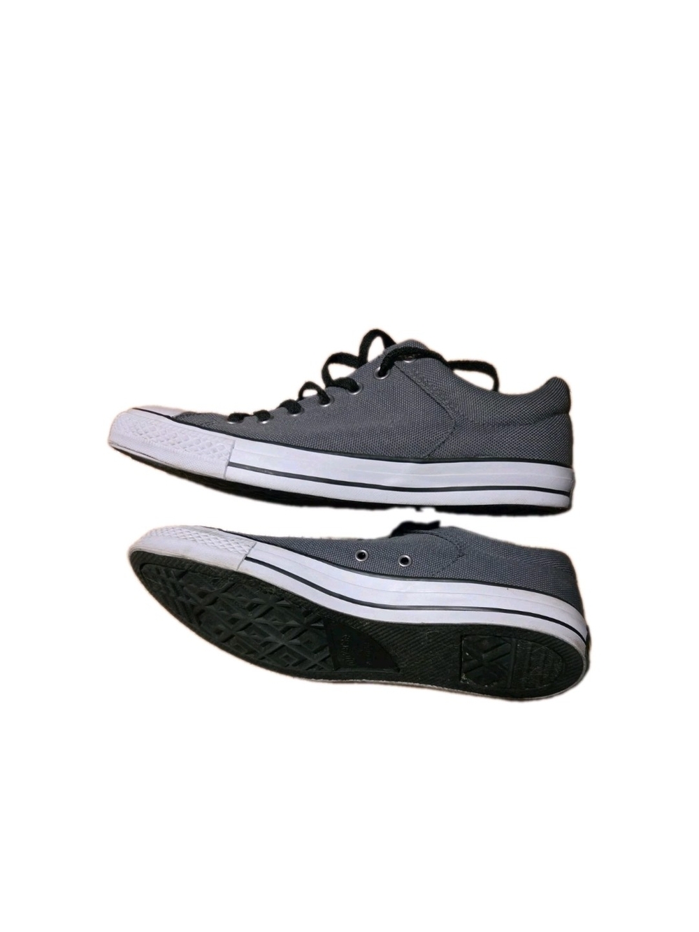 Converse Chuck Taylor All Star Low Top Sneakers Charcoal Black Streetwear Grunge - Picture 6 of 8